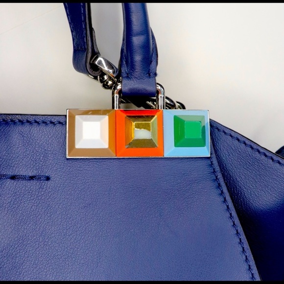 FENDI authentic 
Vitello Studded Mini 3Jours Tote - Picture 2 of 8